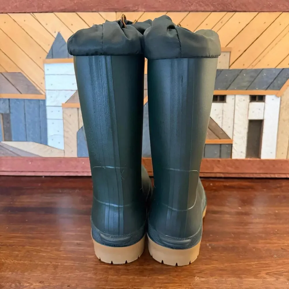 LL Bean Dark‎ Green Winter Insulated Pac Boots 6